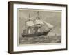 HMS Tourmaline, the New Flagship of the West African Squadron-null-Framed Giclee Print