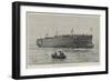 HMS Trafalgar, Launched at Portsmouth Last Week-null-Framed Giclee Print