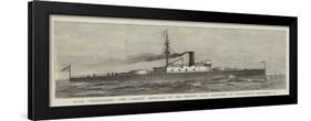 HMS Trafalgar, the Largest Ironclad in the British Navy, Launched at Portsmouth 20 September-null-Framed Giclee Print