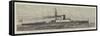 HMS Trafalgar, the Largest Ironclad in the British Navy, Launched at Portsmouth 20 September-null-Framed Stretched Canvas