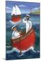 HMS Troutbridge-Peter Adderley-Mounted Art Print