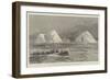 HMS Tyne and Torpedo-Boats Among Icebergs in the North Atlantic-William Heysham Overend-Framed Giclee Print