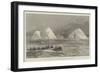 HMS Tyne and Torpedo-Boats Among Icebergs in the North Atlantic-William Heysham Overend-Framed Giclee Print