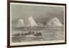 HMS Tyne and Torpedo-Boats Among Icebergs in the North Atlantic-William Heysham Overend-Framed Giclee Print