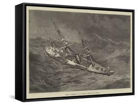 HMS Urgent in a Gale in the Bay of Biscay-Walter William May-Framed Stretched Canvas