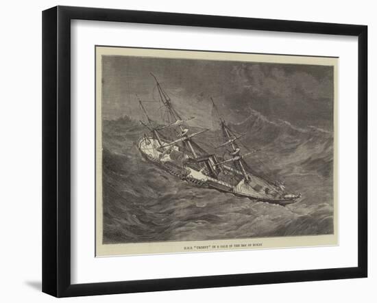 HMS Urgent in a Gale in the Bay of Biscay-Walter William May-Framed Giclee Print