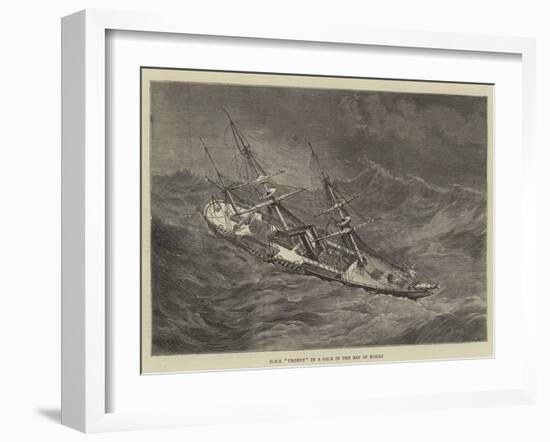 HMS Urgent in a Gale in the Bay of Biscay-Walter William May-Framed Giclee Print