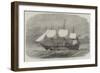 HMS Victoria, 102 Guns, the New Flagship of the Mediterranean Fleet-Edwin Weedon-Framed Giclee Print