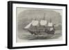 HMS Victoria, 102 Guns, the New Flagship of the Mediterranean Fleet-Edwin Weedon-Framed Giclee Print