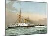 HMS Victoria, Royal Navy 1st Class Battleship, C1890-C1893-William Frederick Mitchell-Mounted Giclee Print