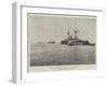 HMS Victorious Aground Off Port Said-null-Framed Giclee Print