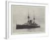 HMS Victorious Stranded at Port Said on Her Way to China-null-Framed Giclee Print