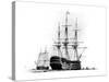 HMS Victory at Portsmouth, 19th Century-null-Stretched Canvas