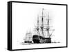 HMS Victory at Portsmouth, 19th Century-null-Framed Stretched Canvas