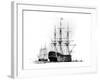 HMS Victory at Portsmouth, 19th Century-null-Framed Giclee Print