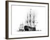 HMS Victory at Portsmouth, 19th Century-null-Framed Giclee Print