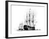 HMS Victory at Portsmouth, 19th Century-null-Framed Giclee Print