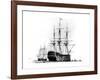 HMS Victory at Portsmouth, 19th Century-null-Framed Giclee Print