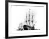 HMS Victory at Portsmouth, 19th Century-null-Framed Giclee Print