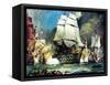 Hms Victory at the Battle of Trafalgar-McConnell-Framed Stretched Canvas