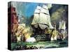 Hms Victory at the Battle of Trafalgar-McConnell-Stretched Canvas