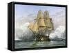 HMS Victory, British Warship, C1890-C1893-William Frederick Mitchell-Framed Stretched Canvas