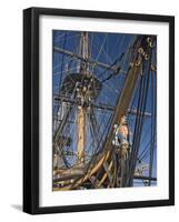 Hms Victory, Flagship of Admiral Horatio Nelson, Portsmouth, Hampshire, England, UK-James Emmerson-Framed Photographic Print