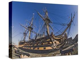 Hms Victory, Flagship of Admiral Horatio Nelson, Portsmouth, Hampshire, England, UK-James Emmerson-Stretched Canvas