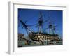 Hms Victory in Dock at Portsmouth, Hampshire, England, United Kingdom, Europe-Nigel Francis-Framed Photographic Print