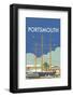 HMS Victory (Portsmouth) - Dave Thompson Contemporary Travel Print-Dave Thompson-Framed Giclee Print