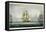 HMS Victory Sailing For French Line, Battle of Trafalgar, 1805, Engraved, T. Sutherland, Pub.1820-Thomas Whitcombe-Framed Stretched Canvas