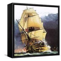 Hms Victory-Andrew Howat-Framed Stretched Canvas