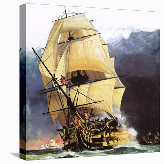 Hms Victory-Andrew Howat-Stretched Canvas