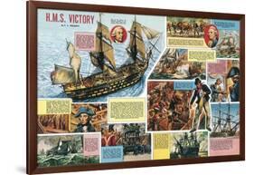 HMS Victory-C.l. Doughty-Framed Giclee Print