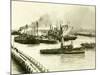 HMS Vindictive Which Attacked the Harbour at Ostend During WWI Being Raised from the Canal, 1920-null-Mounted Photographic Print