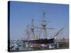 HMS Warrior, 1st Armour-Plated Iron-Hulled Warship, Built for Royal Navy 1860, Portsmouth, England-Ethel Davies-Stretched Canvas