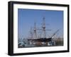 HMS Warrior, 1st Armour-Plated Iron-Hulled Warship, Built for Royal Navy 1860, Portsmouth, England-Ethel Davies-Framed Photographic Print