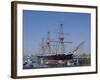 HMS Warrior, 1st Armour-Plated Iron-Hulled Warship, Built for Royal Navy 1860, Portsmouth, England-Ethel Davies-Framed Photographic Print