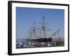 HMS Warrior, 1st Armour-Plated Iron-Hulled Warship, Built for Royal Navy 1860, Portsmouth, England-Ethel Davies-Framed Photographic Print