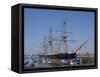 HMS Warrior, 1st Armour-Plated Iron-Hulled Warship, Built for Royal Navy 1860, Portsmouth, England-Ethel Davies-Framed Stretched Canvas