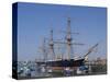 HMS Warrior, 1st Armour-Plated Iron-Hulled Warship, Built for Royal Navy 1860, Portsmouth, England-Ethel Davies-Stretched Canvas