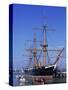 Hms Warrior, Portsmouth, Hampshire, England, United Kingdom, Europe-Jean Brooks-Stretched Canvas