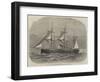 HMS Wyvern, Double-Turreted Iron-Clad Steam-Ram-Edwin Weedon-Framed Giclee Print