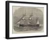HMS Wyvern, Double-Turreted Iron-Clad Steam-Ram-Edwin Weedon-Framed Giclee Print