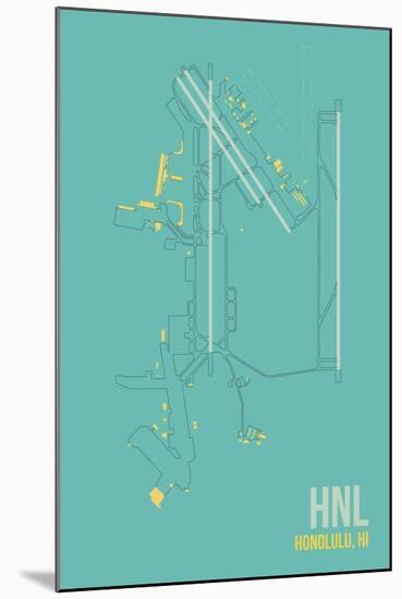 HNL Airport Layout-08 Left-Mounted Giclee Print