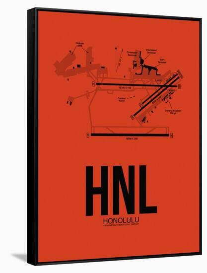 HNL Honolulu Airport Orange-NaxArt-Framed Stretched Canvas