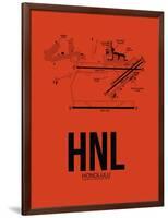 HNL Honolulu Airport Orange-NaxArt-Framed Art Print