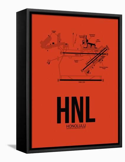 HNL Honolulu Airport Orange-NaxArt-Framed Stretched Canvas