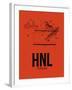 HNL Honolulu Airport Orange-NaxArt-Framed Art Print