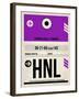 HNL Honolulu Luggage Tag I-NaxArt-Framed Art Print